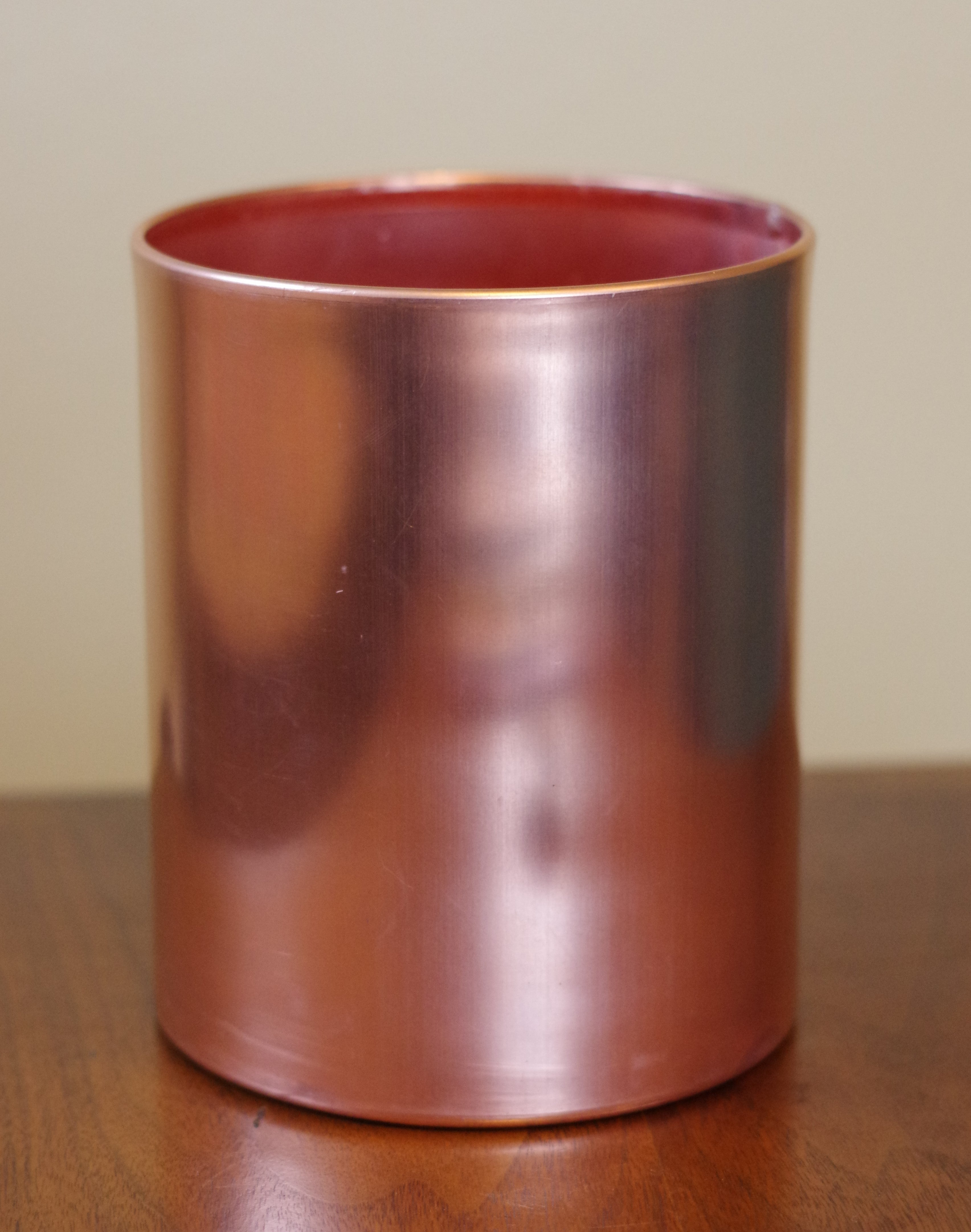 Solid Copper Utensil Holder, 7-inch